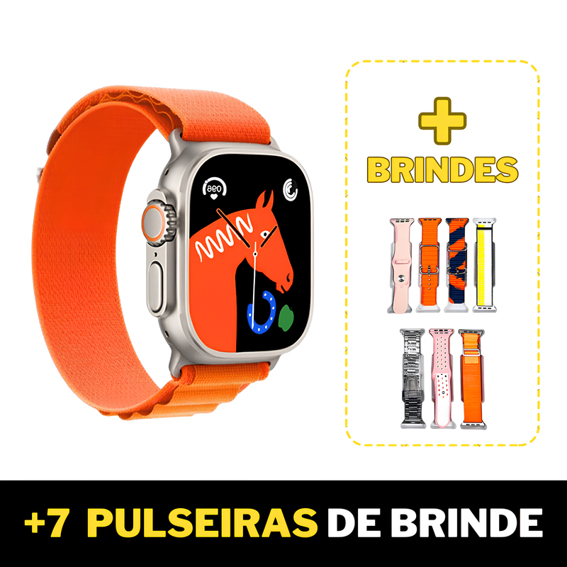 SmartWatch Ultra Series 9 | + Brinde 7 Pulseiras e Película