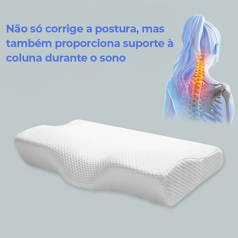 Travesseiro Ergonômico Cervical Aliviador de Dores