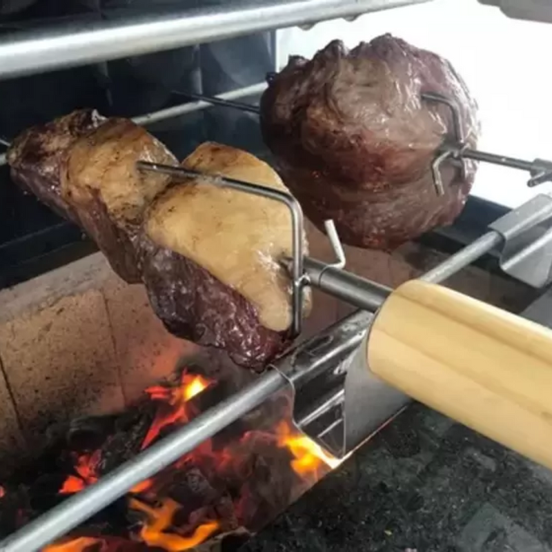 Espeto Giratório Elétrico para Churrasco