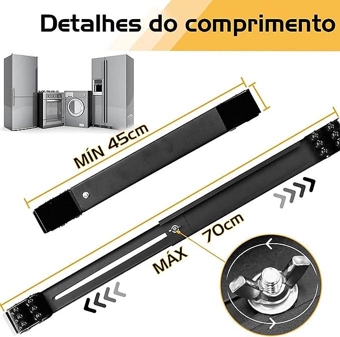 Suporte com Rodinhas para Móveis