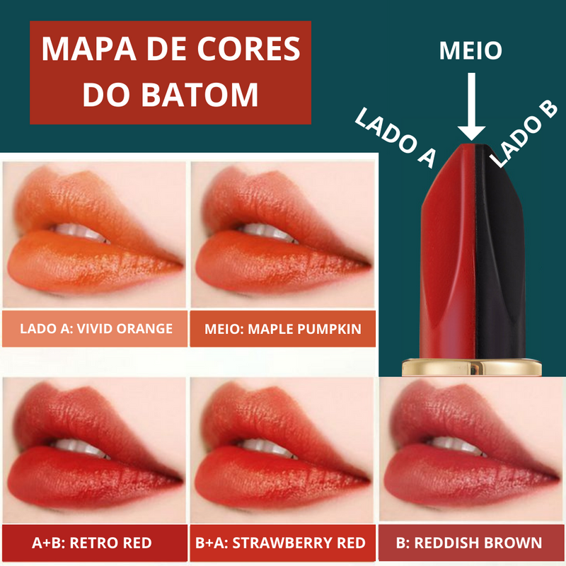 batom com dez cores 