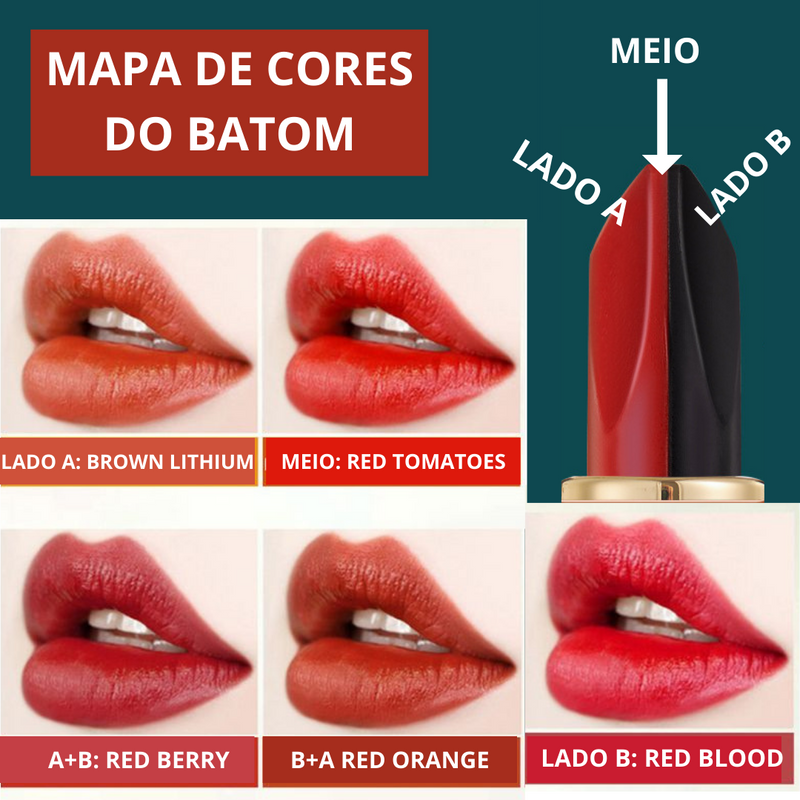 batom com várias cores 