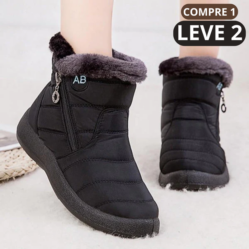 Bota de Inverno Aveludada - AnneBe | Compre 1 Leve 2