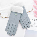 Luva de Frio Feminina Inverno Touch Screen  - Couro Sintético