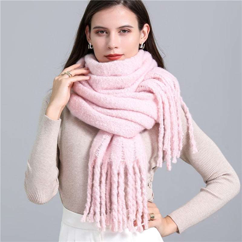 Cachecol Pashmina Rosa