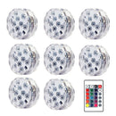 Luminárias de Piscina RGB - Kit Sem Fio Com Controle Remoto