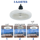 Luminária LED com Ventilador para Ambientes
