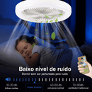 Luminária LED com Ventilador Silencioso para Quartos