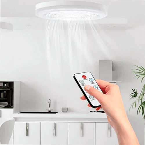 Luminária LED de Teto com Ventilador Econômico