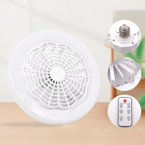 Ventilador de Teto com Luminária LED de Controle Inteligente